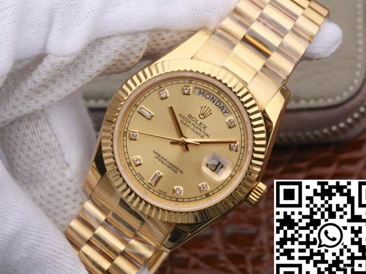 Yellow 988 Day-Date II Elegant Gold Rolex EW Factory Dial 18K 40MM 218238 0814